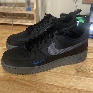 Nike Air Force 1  ‘07 LV8 J22 Black Carbon Fiber Iron Grey DR0155-002 Men’s 11